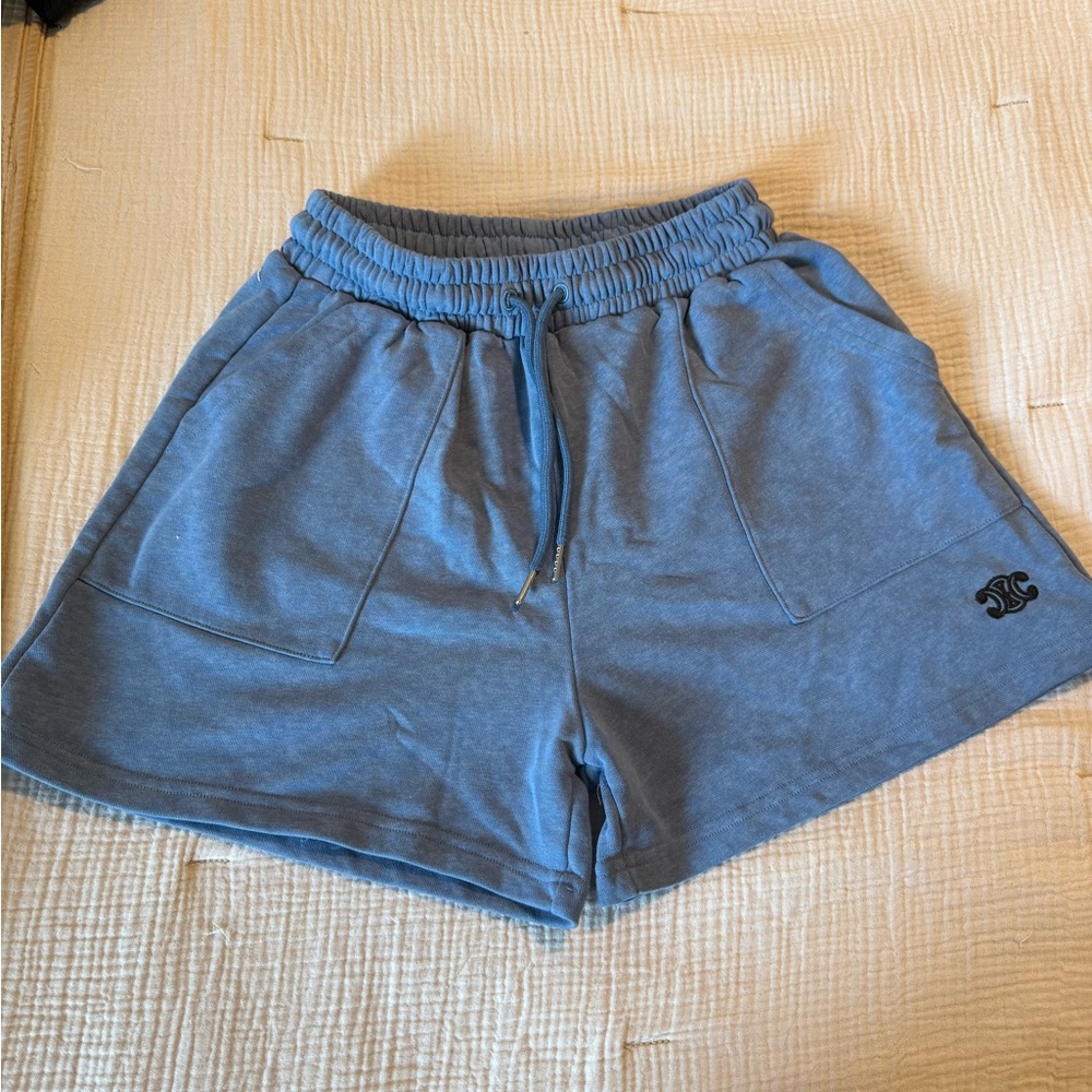 Celine Blue Athletic Shorts